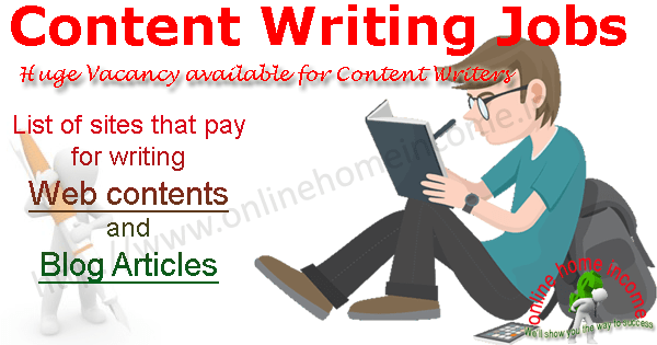 Content writing jobs